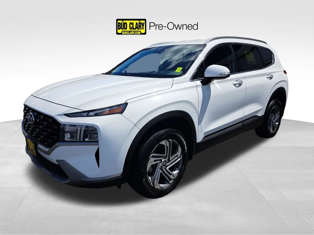 2023 Hyundai SANTA FE SEL ยท Serenity White Pearl exterior